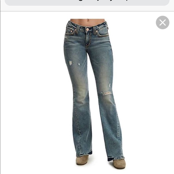 True Religion Joy y Super T flare jeans - Picture 1 of 8